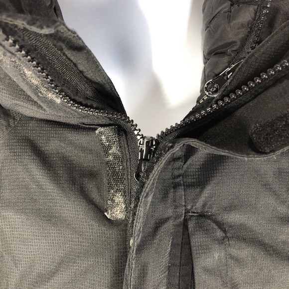 Warrior Jacket Mens 2XL Red Bull Salzburg Hooded Layered Full Zip Black HAS RIPS - Picture 4 of 16